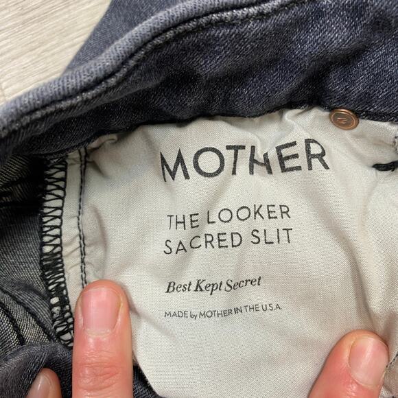 Mother The Looker Sacred Slit In Best Kept Secret Jeans Women's 25 - Picture 8 of 11